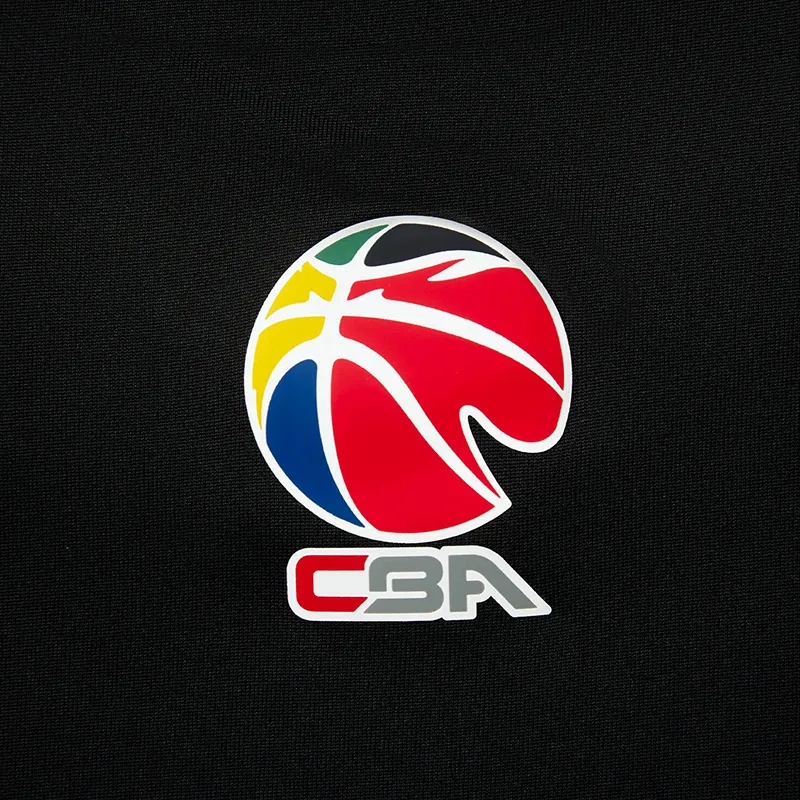 LiNing CBA Collection Basketball Collection T Shirt Unisex Black-3