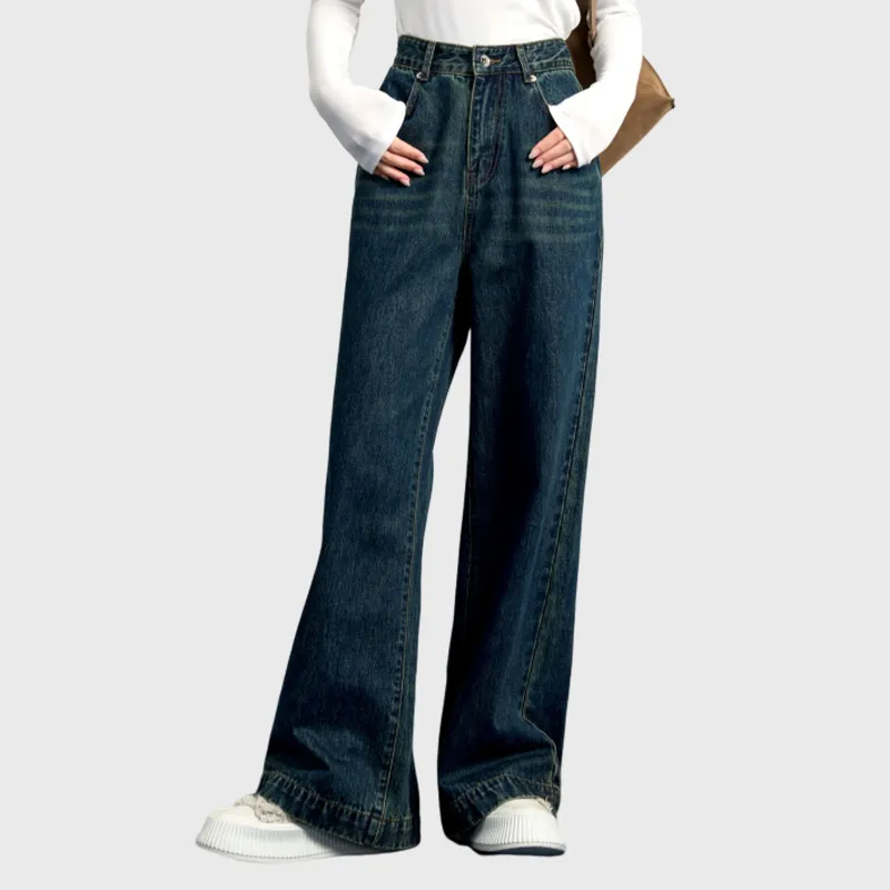 ELOF SS24 Jeans Women's Dark Blue-3