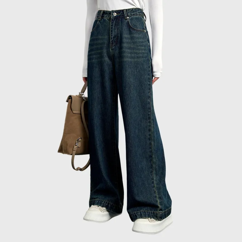 ELOF SS24 Jeans Women's Dark Blue-4