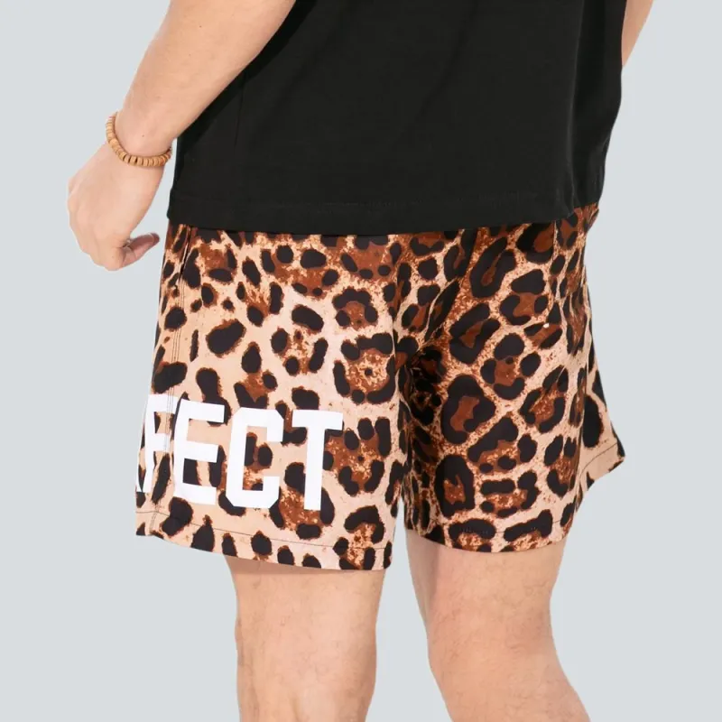 GAILANG Beach Shorts Men Leopard Print-3
