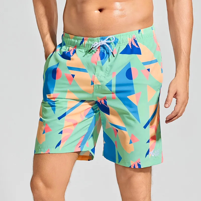 GAILANG Casual Shorts Men's Cyan-3