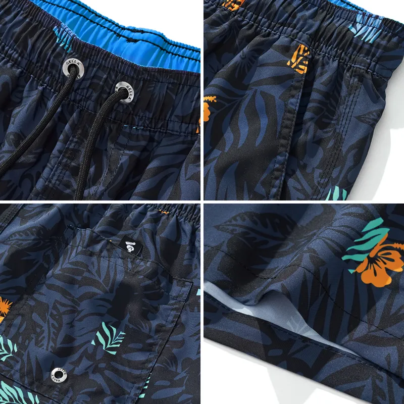 GAILANG Beach Shorts Men's Navy Blue-5