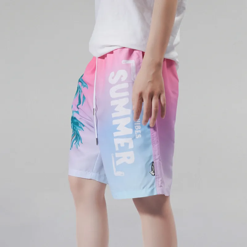 GAILANG Beach Shorts Men Pink-3