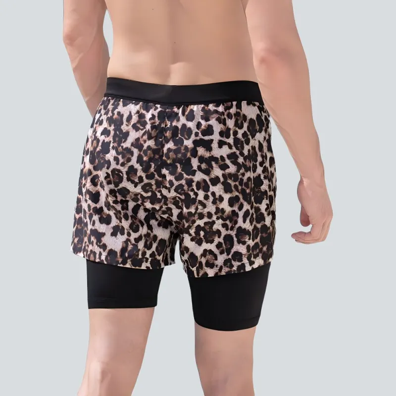 GAILANG Swimming Shorts Men's Leopard Set Of 2-4