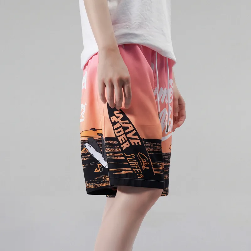 GAILANG Beach Shorts Unisex Pink-5