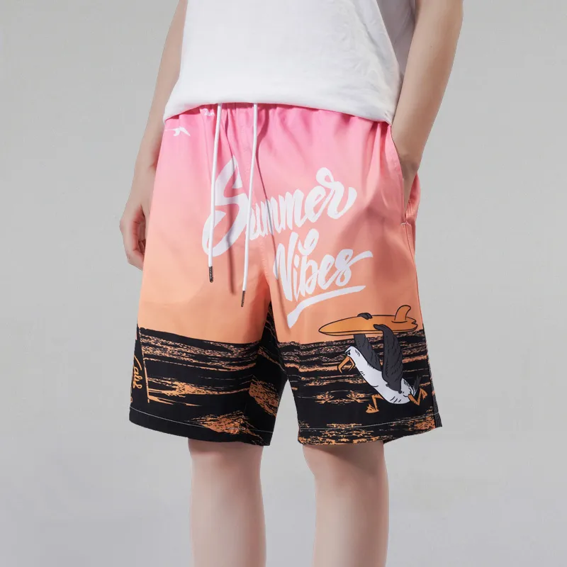 GAILANG Beach Shorts Unisex Pink-2