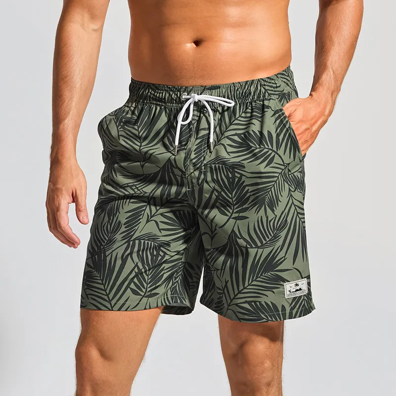 GAILANG Casual Shorts Men's Olive Green-3