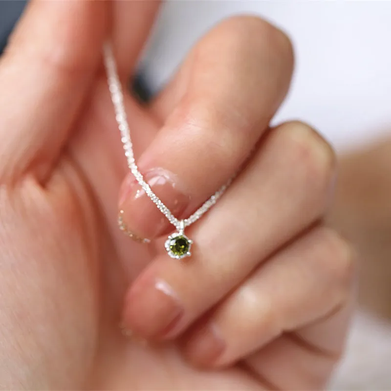 Floating Joy 925 Sterling Silver Zircon Necklaces Women's Snake Year Good Luck-6