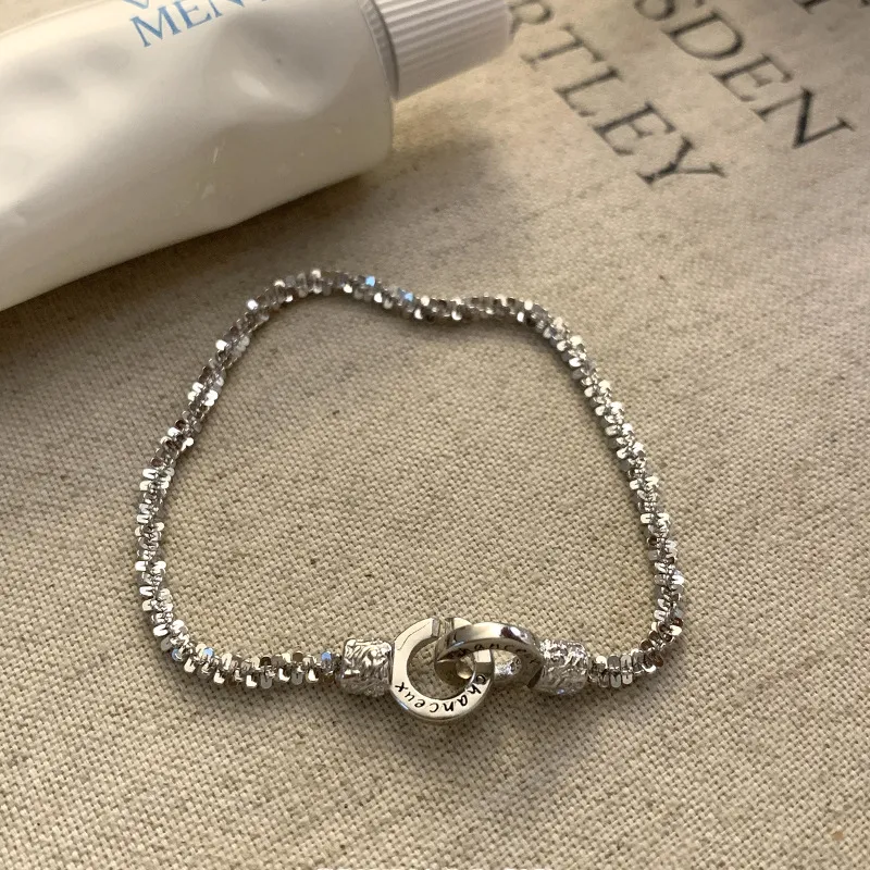 Floating Joy 925 Sterling Silver Bracelets Women's Snake Year Good Luck-4