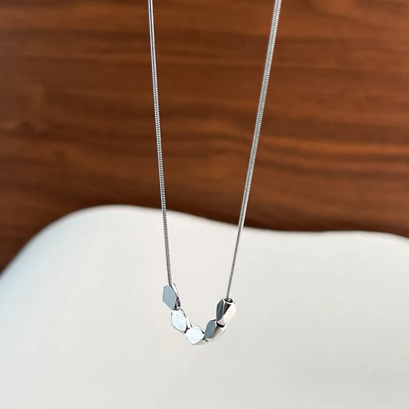 Floating Joy Titanium Steel Necklaces Women's Year Of The Snake Good Luck-6