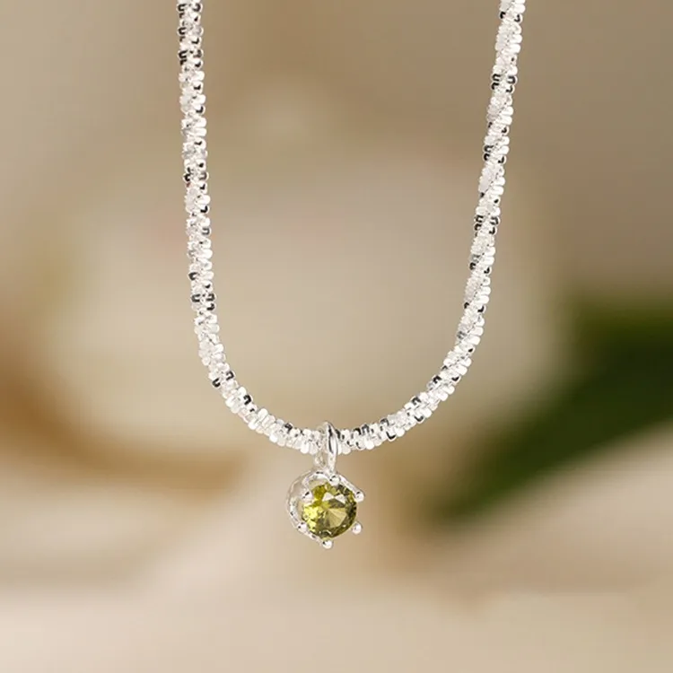 Floating Joy 925 Sterling Silver Zircon Necklaces Women's Snake Year Good Luck-9