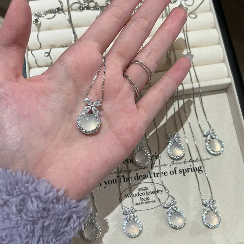Floating Joy 925 Sterling Silver Necklaces Women's-4