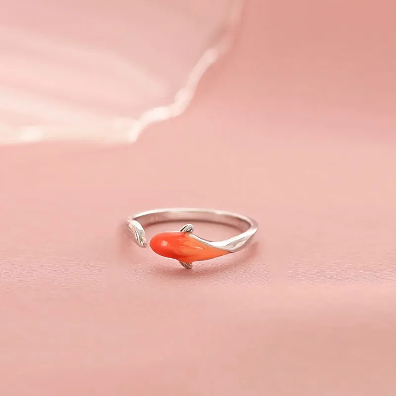 Floating Joy 925 Sterling Silver Oil Drip Rings Women's-3