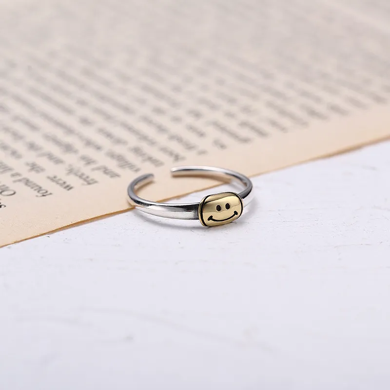 Floating Joy 925 Sterling Silver Rings Unisex Niche Trendy-2