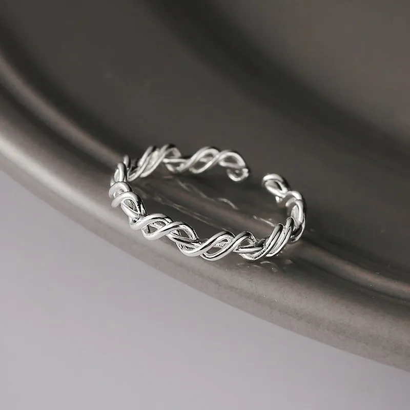 Floating Joy 925 Sterling Silver Rings Unisex Niche Trendy-1