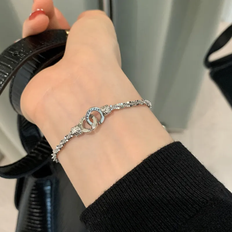 Floating Joy 925 Sterling Silver Bracelets Women's Snake Year Good Luck-2