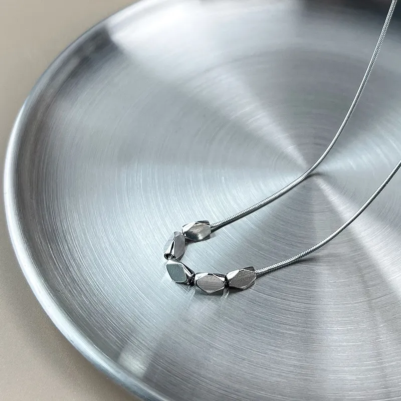 Floating Joy Titanium Steel Necklaces Women's Year Of The Snake Good Luck-5
