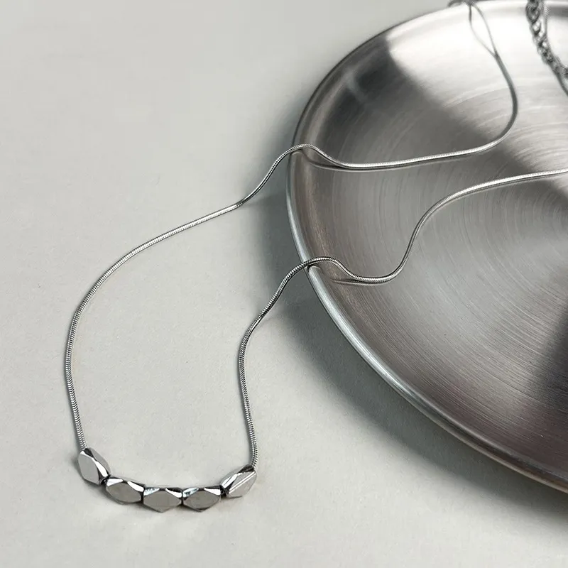 Floating Joy Titanium Steel Necklaces Women's Year Of The Snake Good Luck-7