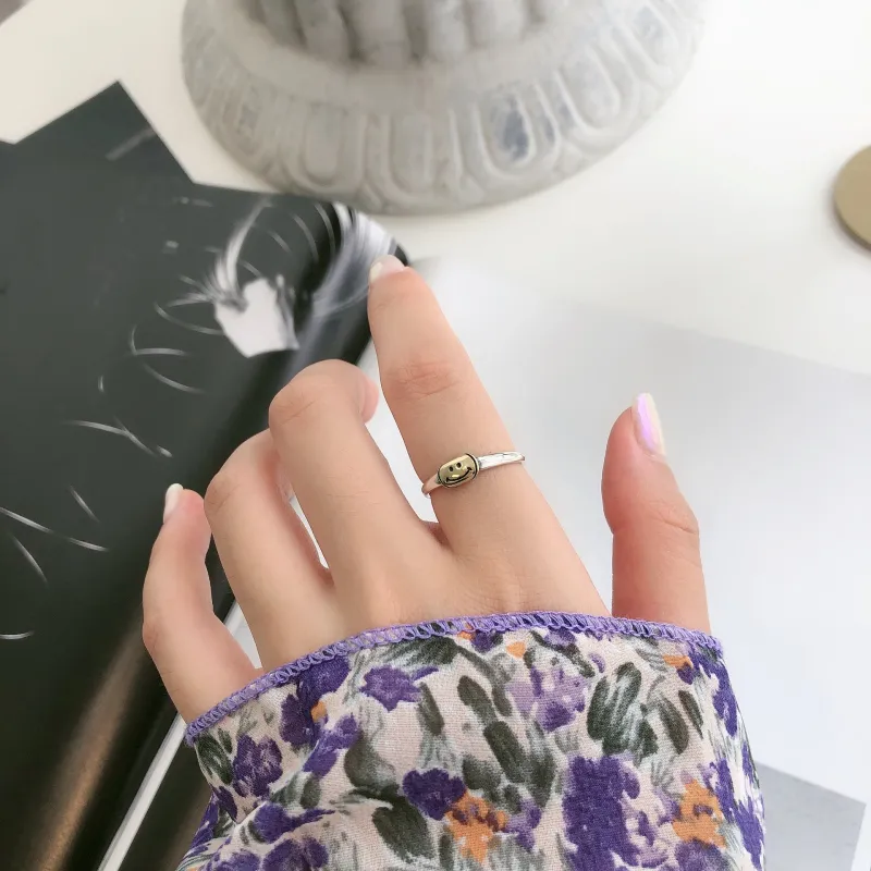 Floating Joy 925 Sterling Silver Rings Unisex Niche Trendy-6