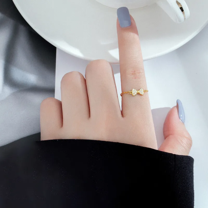 Floating Joy 925 Sterling Silver Zircon Rings Unisex-6