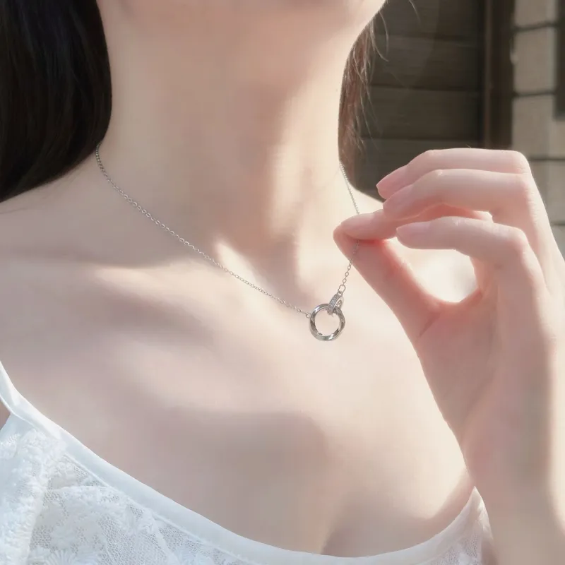 Floating Joy 925 Sterling Silver Necklaces Women's-2