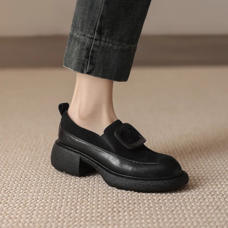 FMM Loafers Women's Black/Brown-2