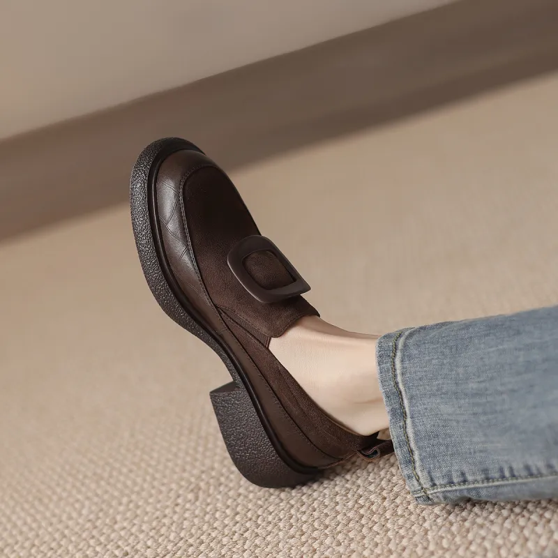 FMM Loafers Women's Black/Brown-7
