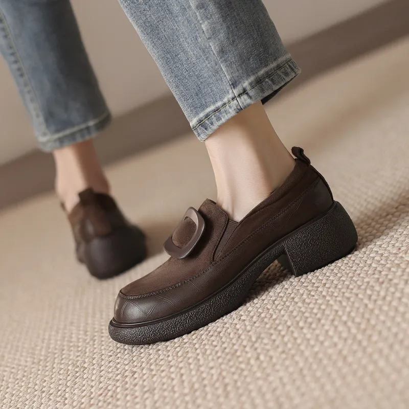FMM Loafers Women's Black/Brown-6