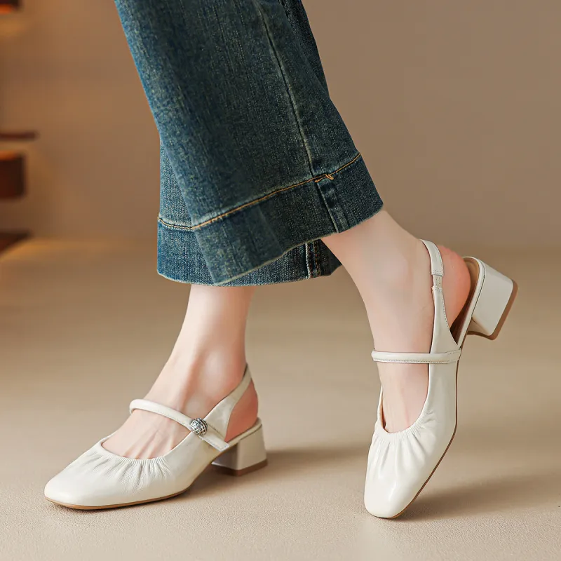 FMM Chunky Heel High Heels Women's-7