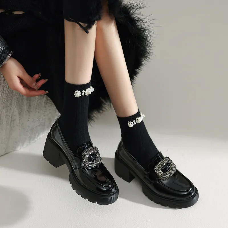 FMM Loafers 6.5cm Women's Black-4