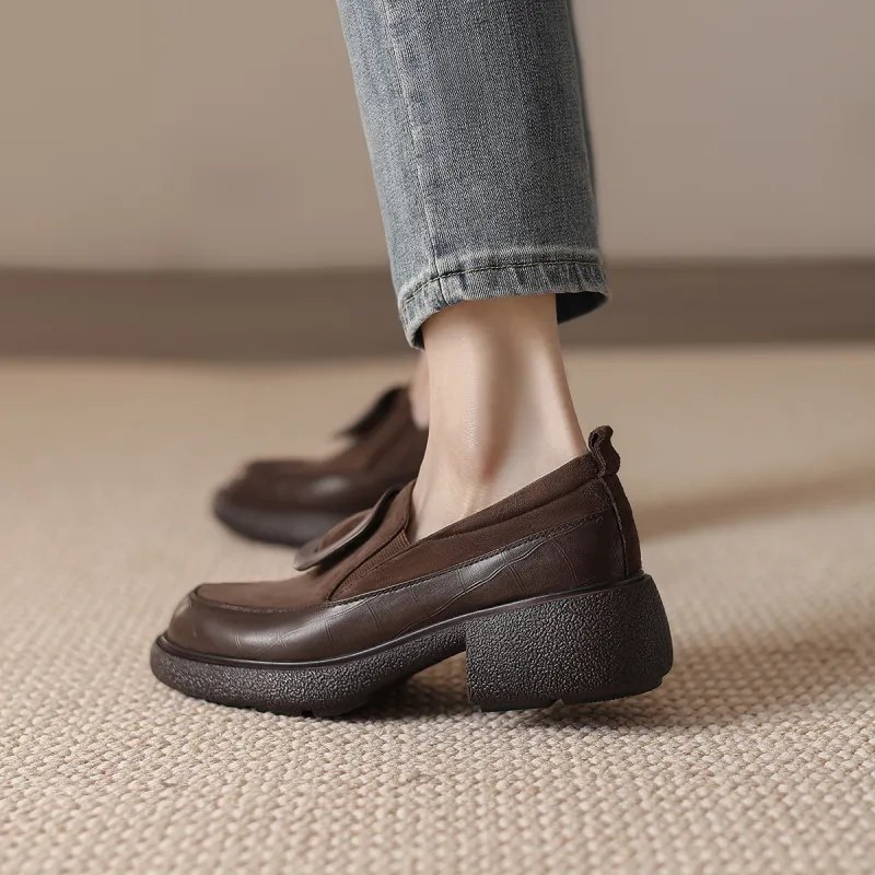 FMM Loafers Women's Black/Brown-8