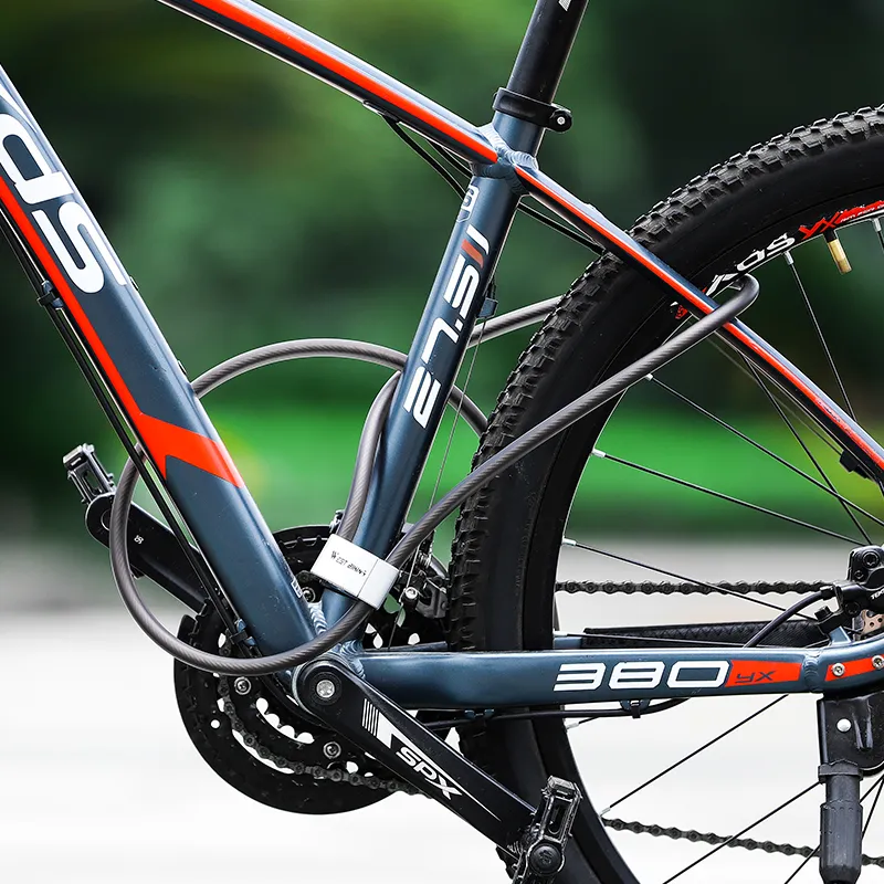 WEST BIKING Bicycle Lock Anti Theft Cable Lock-7