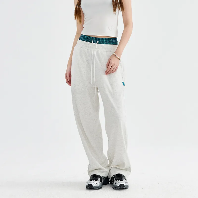 BENMYSHOWER Casual Pants Unisex Gray-2