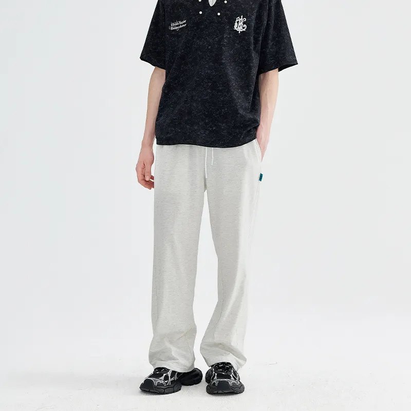 BENMYSHOWER Casual Pants Unisex Gray-5