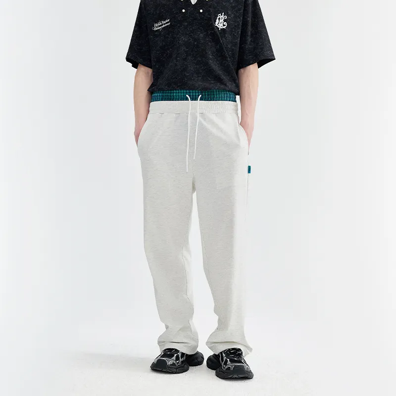 BENMYSHOWER Casual Pants Unisex Gray-6