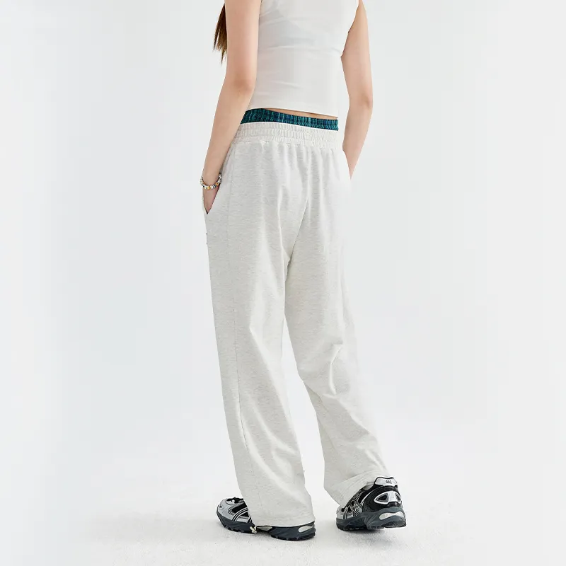 BENMYSHOWER Casual Pants Unisex Gray-4