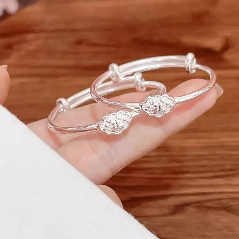 Kim Heng Hee S999 Fine Silver Bangles Kids'-4