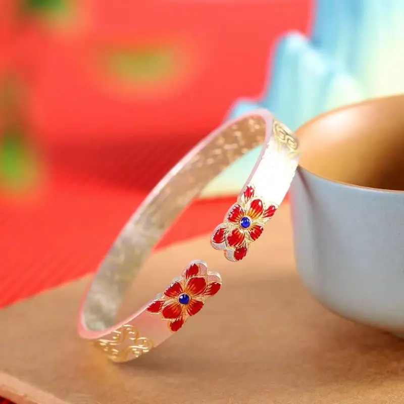 Kim Heng Hee S999 Fine Silver Bangles Women's-2