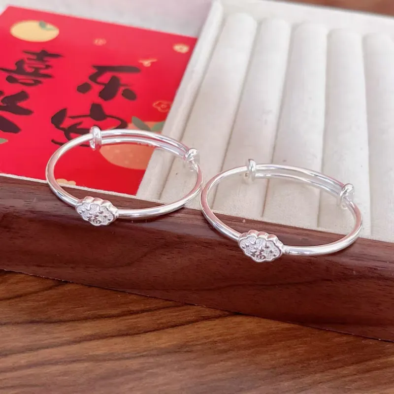 Kim Heng Hee S999 Fine Silver Bangles Kids'-2