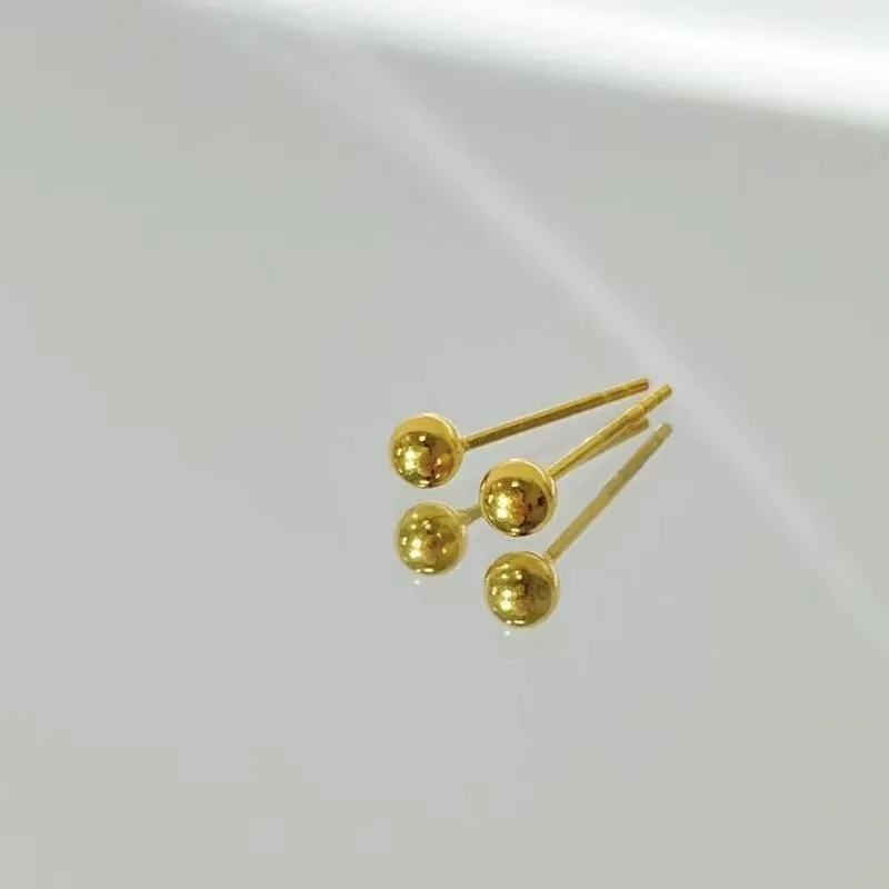 Kim Heng Hee 18K Gold Stud Earrings Women's-1
