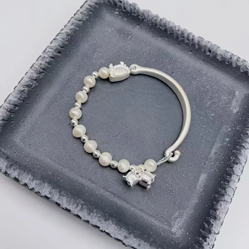 Kim Heng Hee S999 Fine Silver Bangles Women's-3