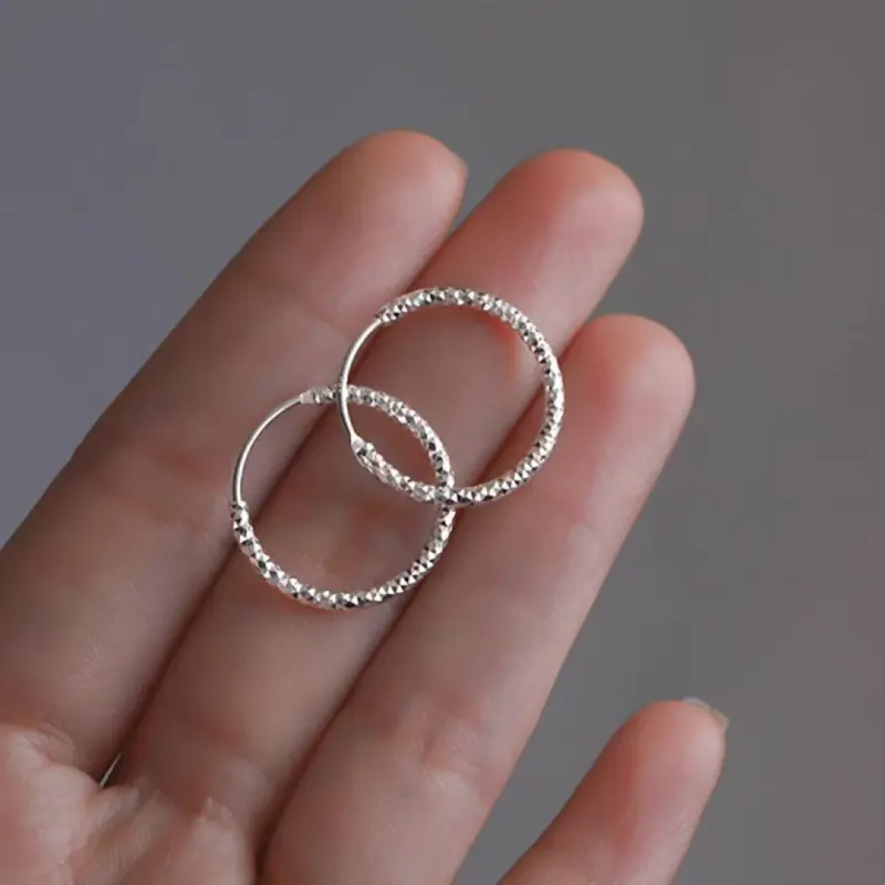 Kim Heng Hee S 990 Silver Earrings Women's-3