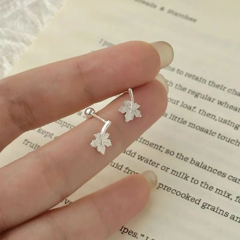 Kim Heng Hee S999 Fine Silver Stud Earrings Women's-4