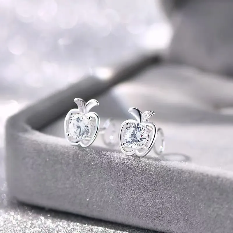 Kim Heng Hee S999 Fine Silver Stud Earrings Women's-1