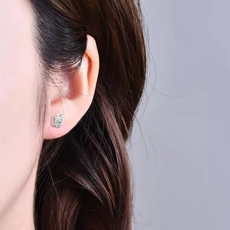Kim Heng Hee S999 Fine Silver Stud Earrings Women's-3