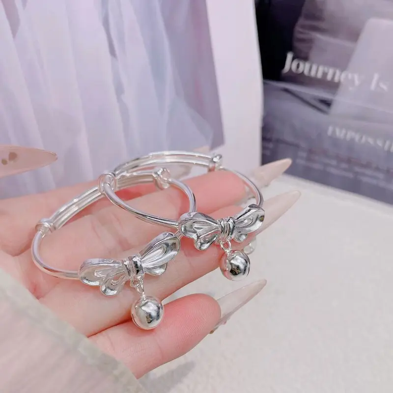 Kim Heng Hee S999 Fine Silver Bangles Kids'-3