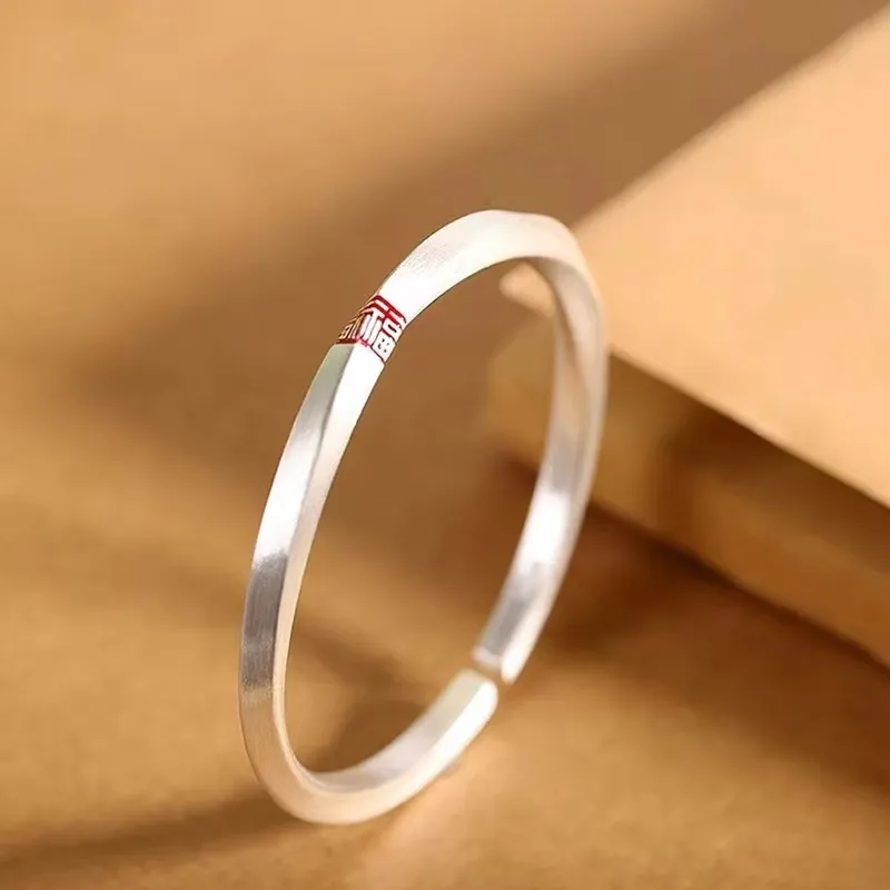 Kim Heng Hee S999 Fine Silver Bangles Unisex-3