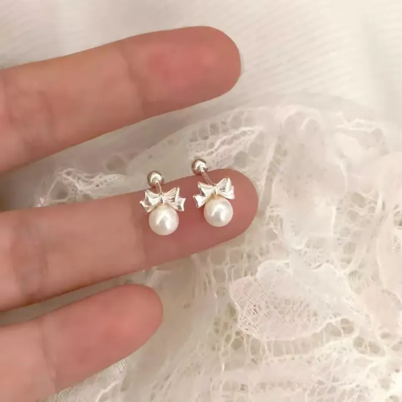 Kim Heng Hee S999 Fine Silver Stud Earrings Women's-3
