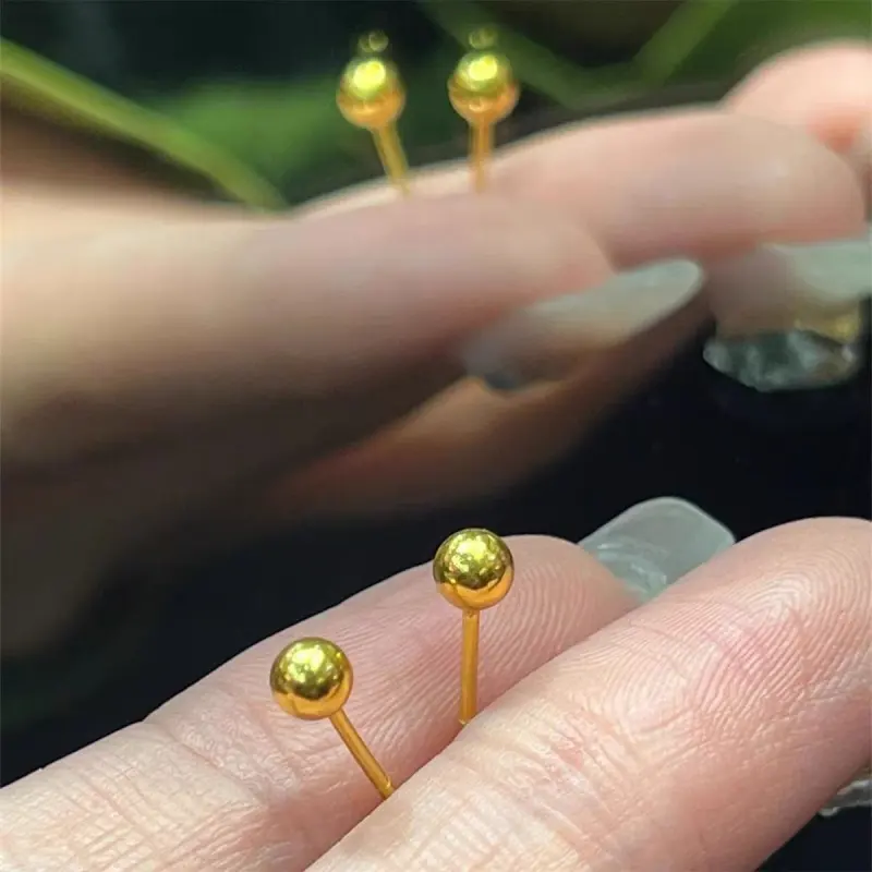 Kim Heng Hee 18K Gold Stud Earrings Women's-3