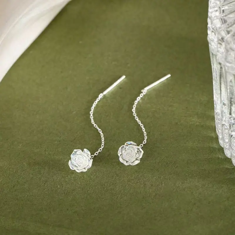 Kim Heng Hee S999 Fine Silver Drop Earrings Women's-2